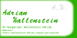 adrian wallenstein business card
